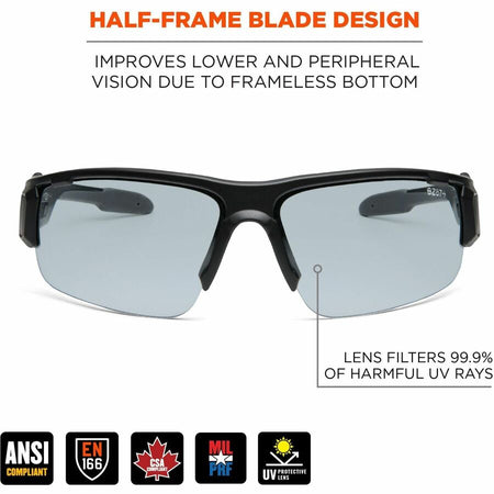 Ergodyne DAGR Anti-Scratch/Anti-Fog Safety Glasses - Alternate-Image1