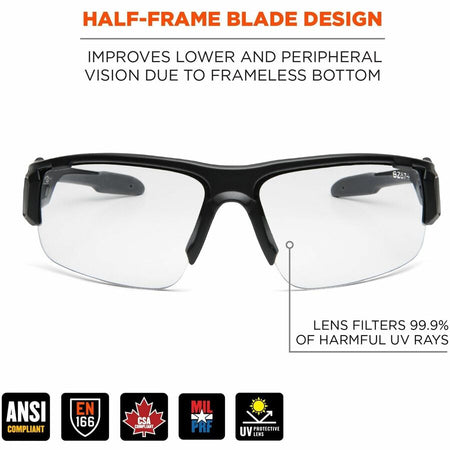 Ergodyne DAGR Anti-Scratch/Anti-Fog Safety Glasses - Alternate-Image1