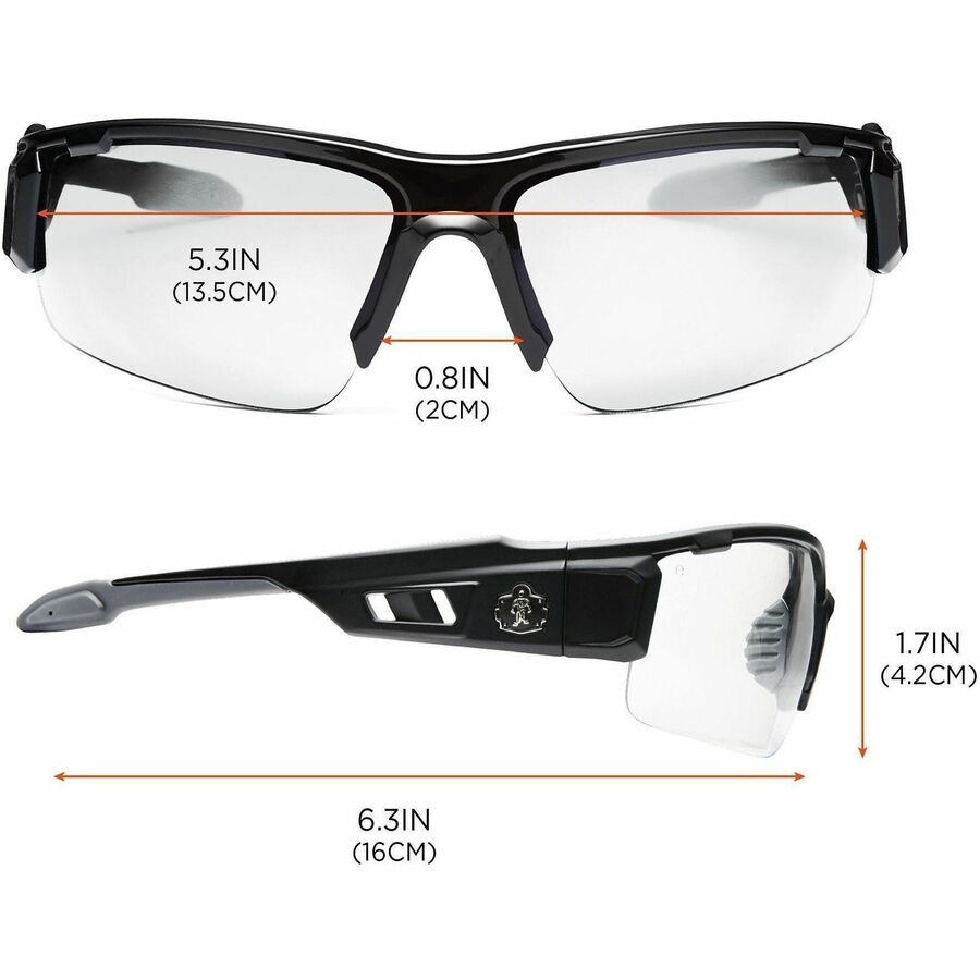 Ergodyne Dagr Clear Lens Half Frame Safety Glasses - Alternate-Image7