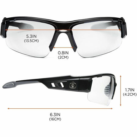 Ergodyne Dagr Clear Lens Half Frame Safety Glasses - Alternate-Image7