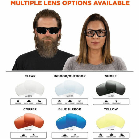 Ergodyne Dagr Copper Lens Half Frame Safety Glasses - Alternate-Image5