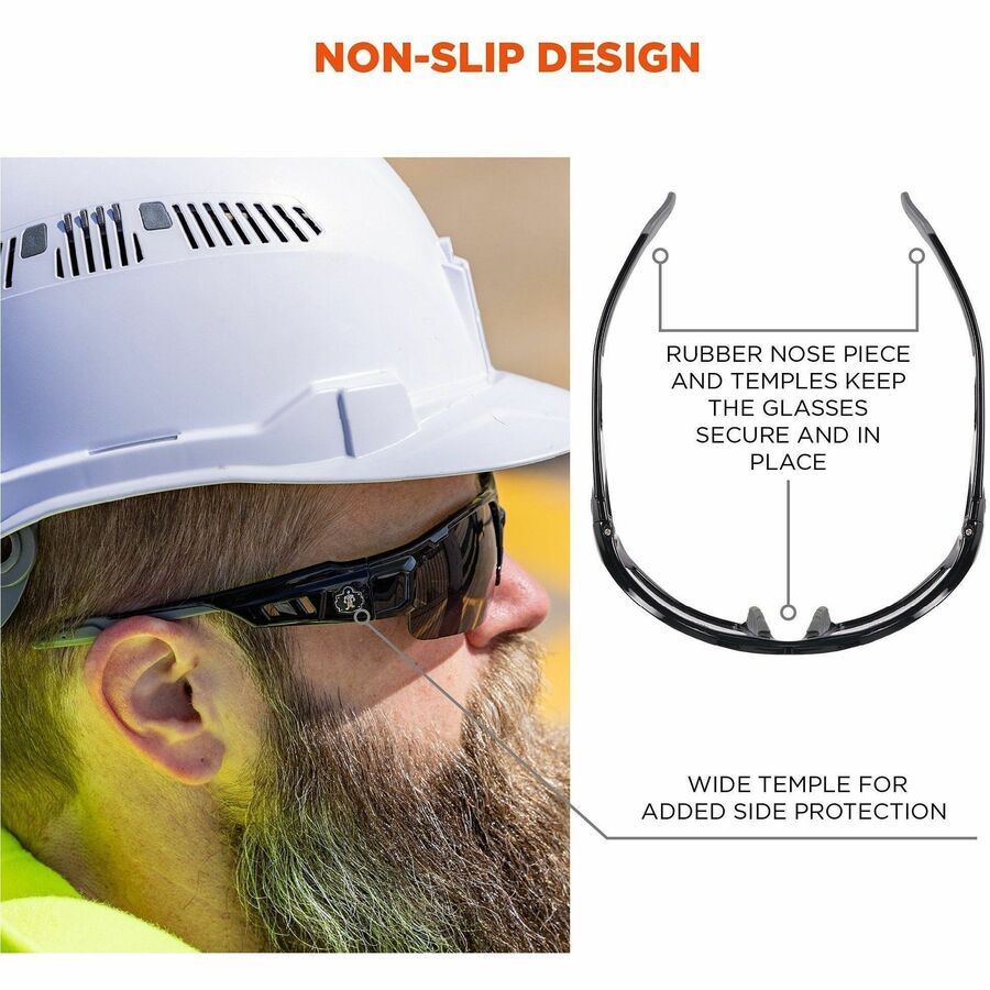 Ergodyne Dagr Copper Lens Half Frame Safety Glasses - Alternate-Image3