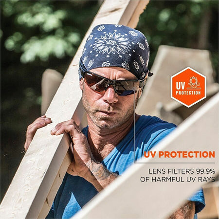 Ergodyne Dagr Copper Lens Half Frame Safety Glasses - Alternate-Image2