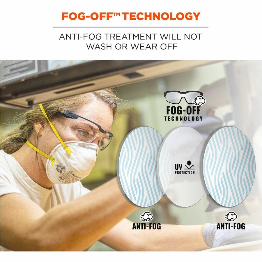 Ergodyne Dellenger Anti-Fog Safety Glasses - Alternate-Image2
