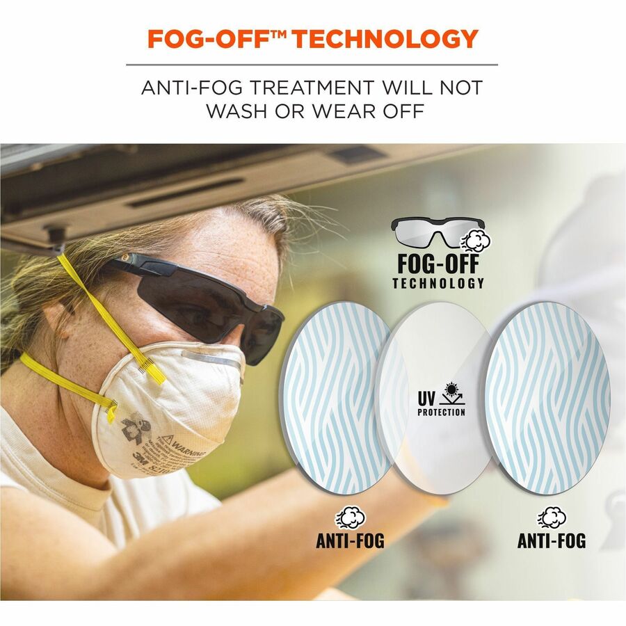 Ergodyne Dellenger Anti-Fog Safety Glasses - Alternate-Image2