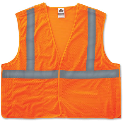 Ergodyne Econo Breakaway Vest: Small/Medium Orange Reflective - Safety Jackets / Vests
