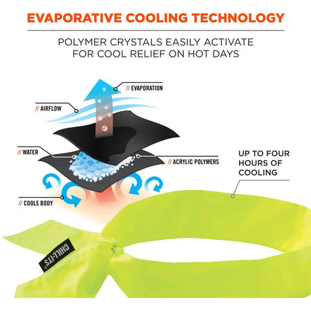 Ergodyne Evaporating Cooling Bandana - Alternate-Image1