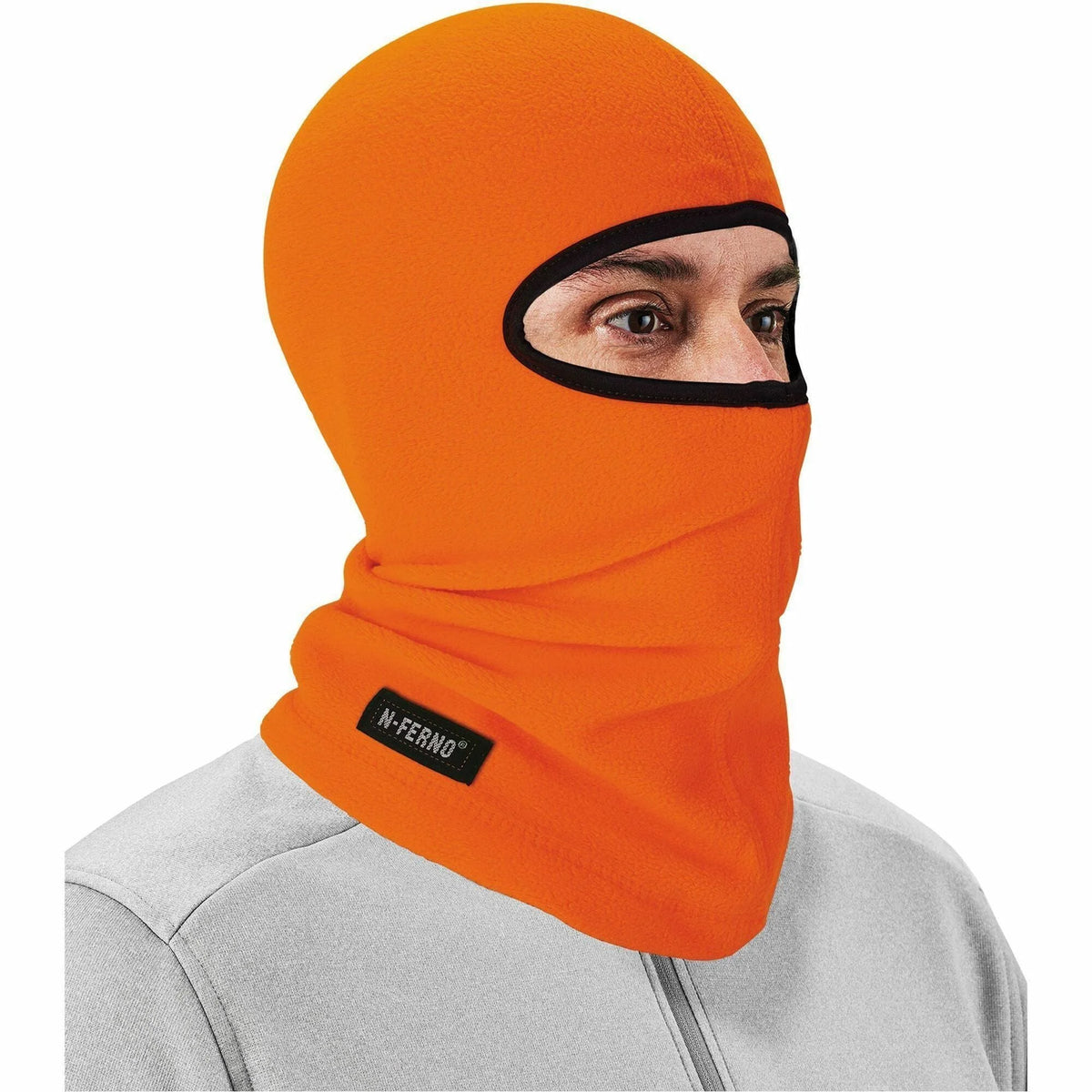Ergodyne Fleece Balaclava Face Mask: Cozy Orange Protection - Multipurpose Masks