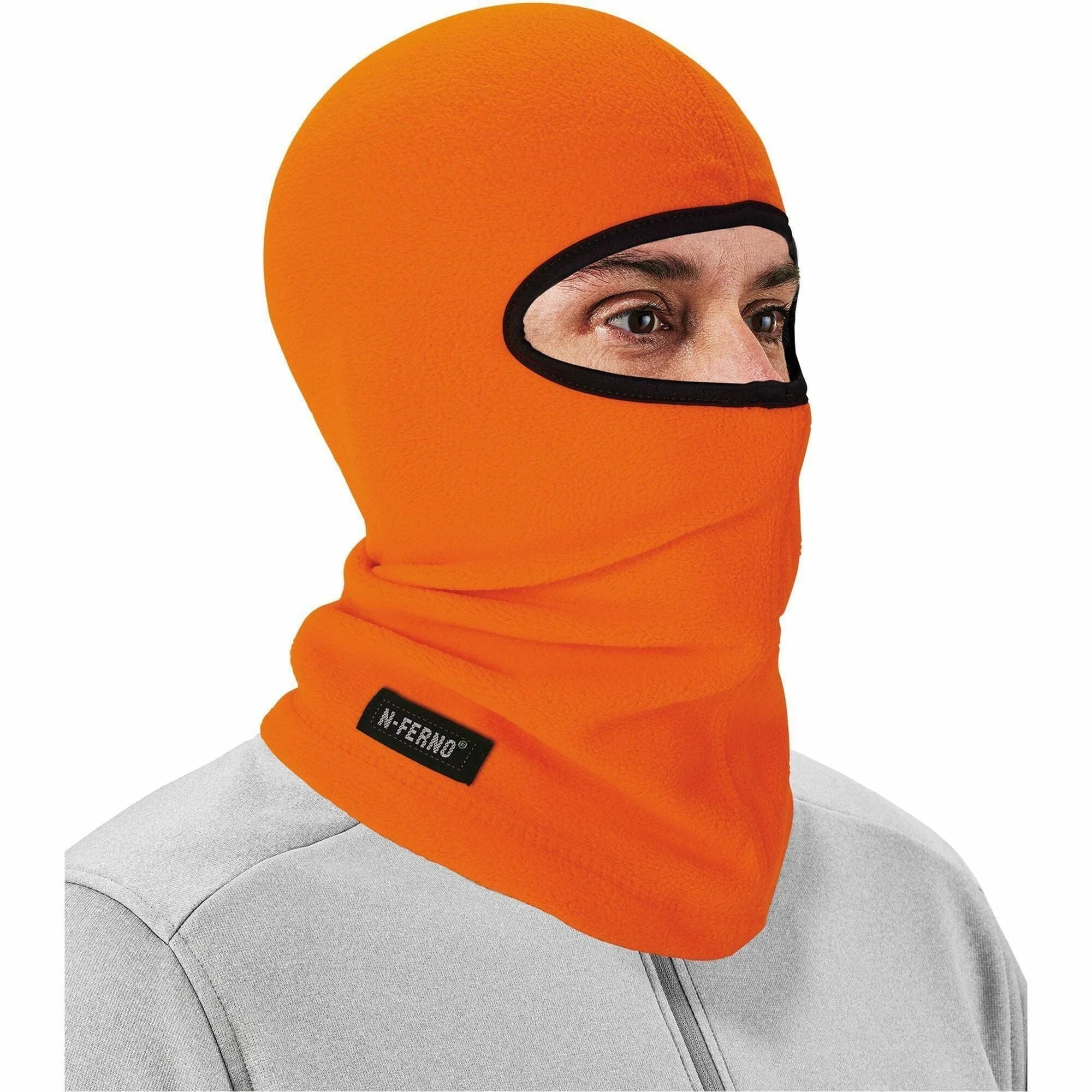Ergodyne Fleece Balaclava Face Mask: Cozy Orange Protection - Multipurpose Masks