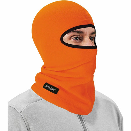 Ergodyne Fleece Balaclava Face Mask: Cozy Orange Protection - Multipurpose Masks