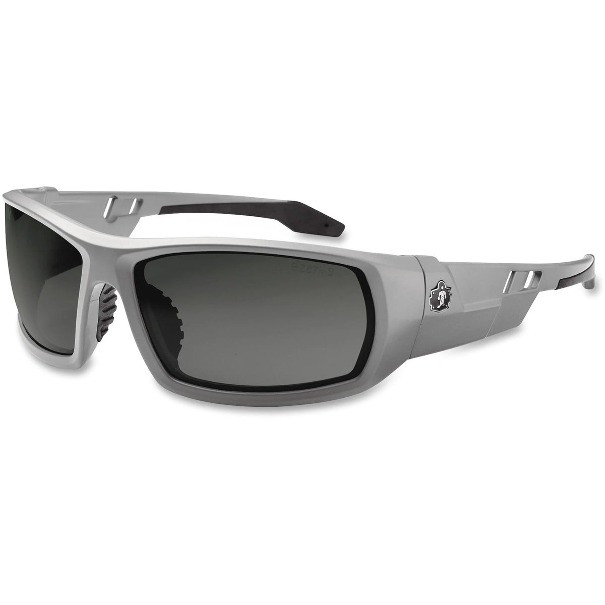 Ergodyne Fog-Off Safety Glasses: UV Protection Gray Frame - Durable Flexible & Anti-Fog - Protective Gear