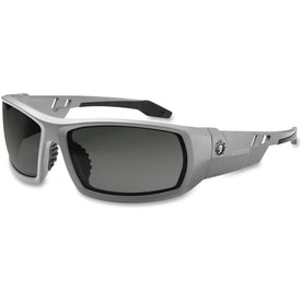 Ergodyne Fog-Off Safety Glasses: UV Protection Gray Frame - Durable Flexible & Anti-Fog - Protective Gear
