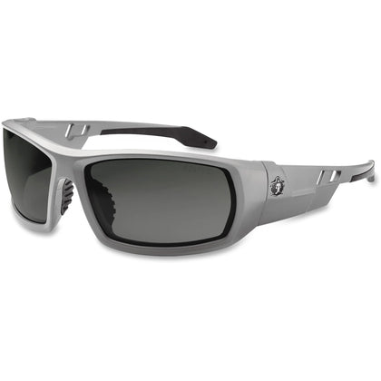 Ergodyne Fog-Off Safety Glasses: UV Protection Gray Frame - Durable Flexible & Anti-Fog - Protective Gear