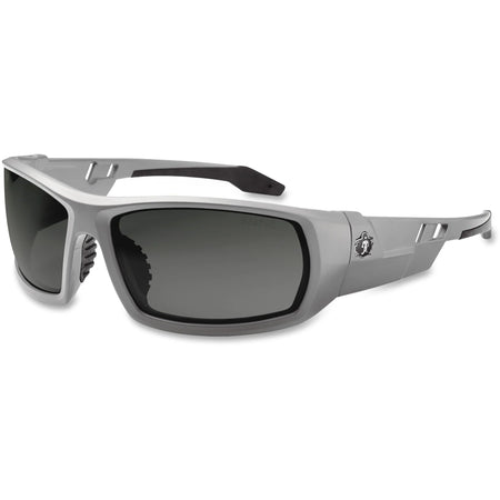 Ergodyne Fog-Off Safety Glasses: UV Protection Gray Frame - Durable Flexible & Anti-Fog - Protective Gear