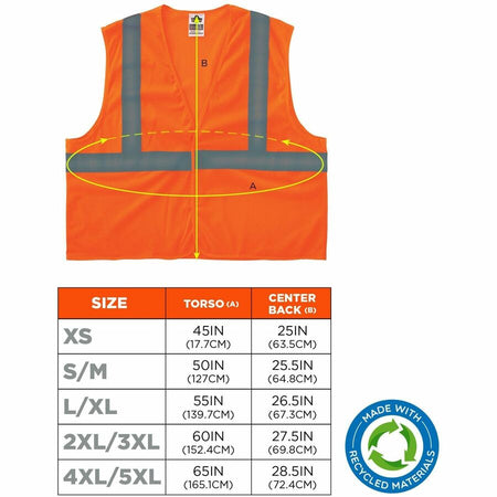 Ergodyne GloWear 8205HL-ECO Recycled Hi-Vis Vests - Alternate-Image5