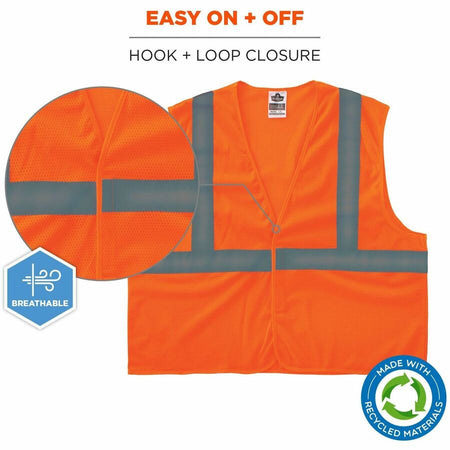 Ergodyne GloWear 8205HL-ECO Recycled Hi-Vis Vests - Alternate-Image3