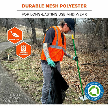 Ergodyne GloWear 8205HL-ECO Recycled Hi-Vis Vests - Alternate-Image4