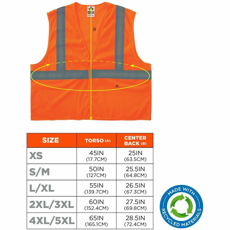 Ergodyne GloWear 8205HL-ECO Recycled Hi-Vis Vests - Alternate-Image5
