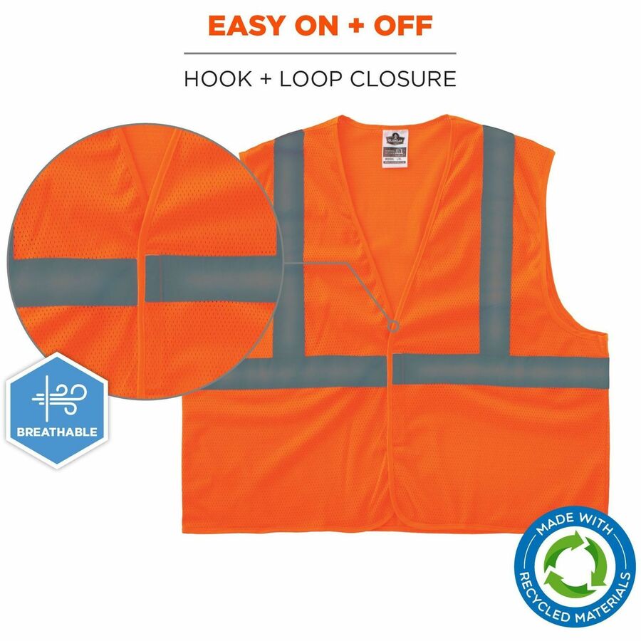 Ergodyne GloWear 8205HL-ECO Recycled Hi-Vis Vests - Alternate-Image3