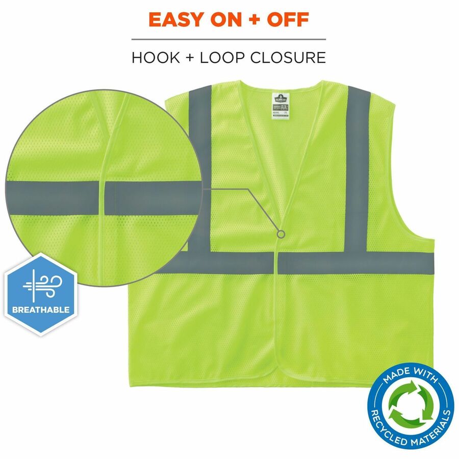 Ergodyne GloWear 8205HL-ECO Recycled Hi-Vis Vests - Alternate-Image3