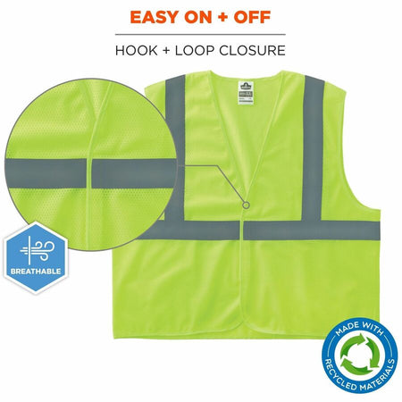 Ergodyne GloWear 8205HL-ECO Recycled Hi-Vis Vests - Alternate-Image3