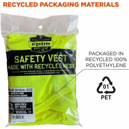 Ergodyne GloWear 8205HL-ECO Recycled Hi-Vis Vests - Alternate-Image6