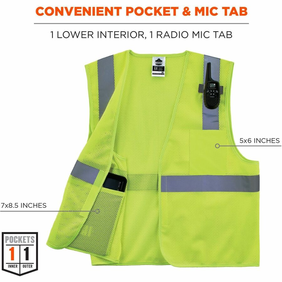 Ergodyne GloWear 8210HL Mesh Hi-Vis Safety Vest - Alternate-Image2