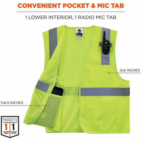 Ergodyne GloWear 8210HL Mesh Hi-Vis Safety Vest - Alternate-Image2