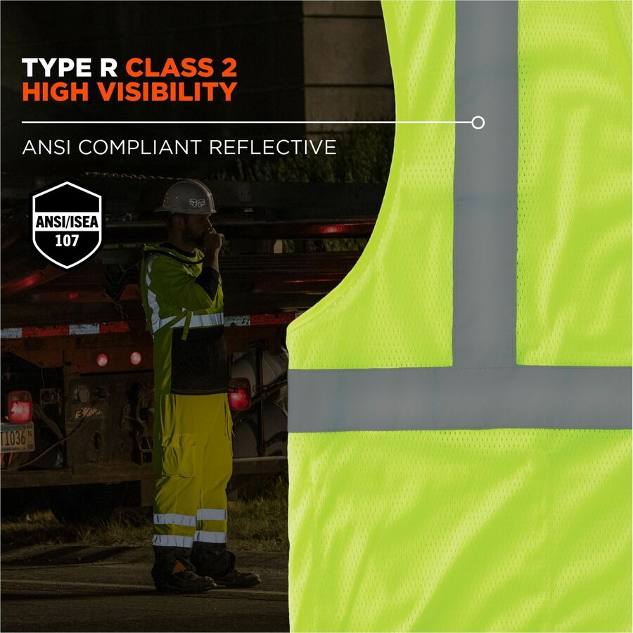 Ergodyne GloWear 8210HL Mesh Hi-Vis Safety Vest - Alternate-Image1