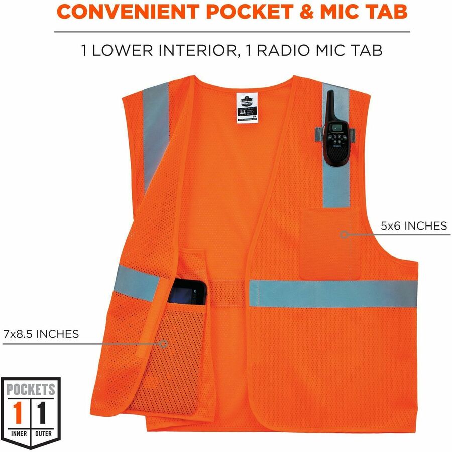Ergodyne GloWear 8210HL Mesh Hi-Vis Safety Vest - Alternate-Image2