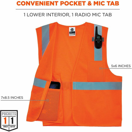 Ergodyne GloWear 8210HL Mesh Hi-Vis Safety Vest - Alternate-Image2