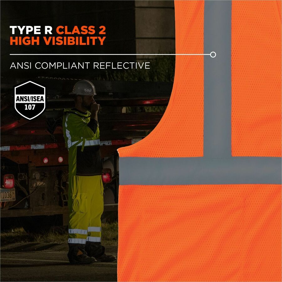 Ergodyne GloWear 8210HL Mesh Hi-Vis Safety Vest - Alternate-Image1