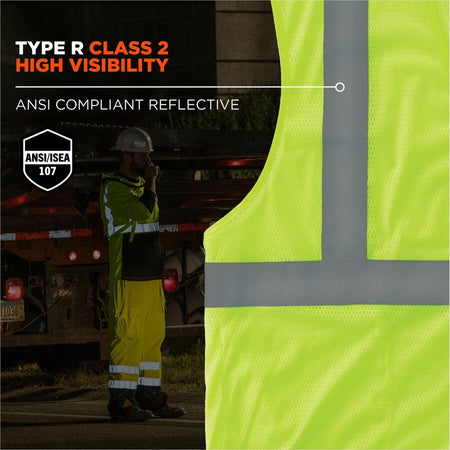 Ergodyne GloWear 8210HL Mesh Hi-Vis Safety Vest - Alternate-Image1