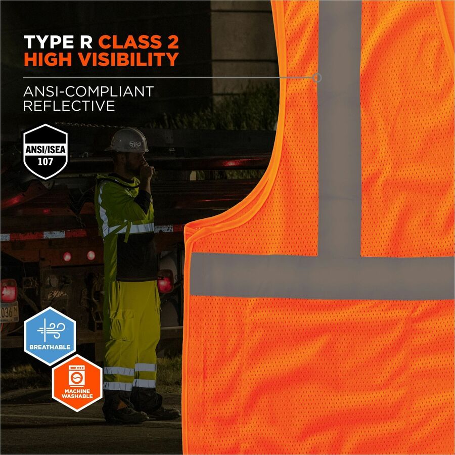 Ergodyne GloWear 8215BA Breakaway Mesh Vests - Alternate-Image1