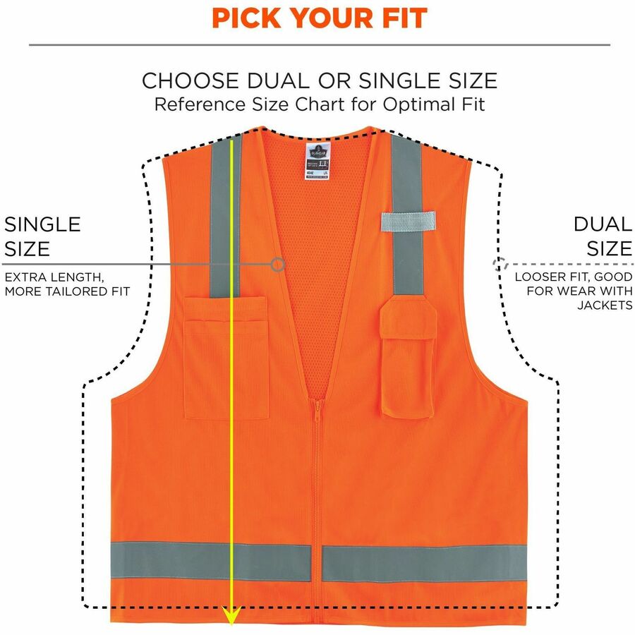 Ergodyne GloWear 8249Z Hi-Vis Surveyors Vest - Alternate-Image5