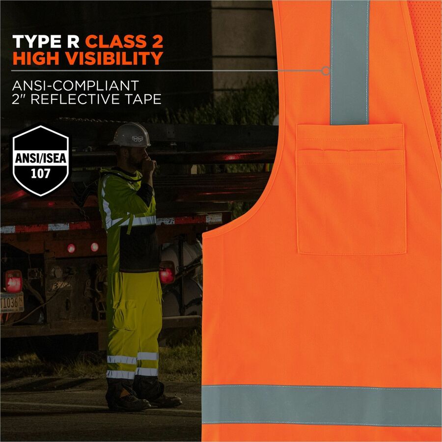 Ergodyne GloWear 8249Z Hi-Vis Surveyors Vest - Alternate-Image1