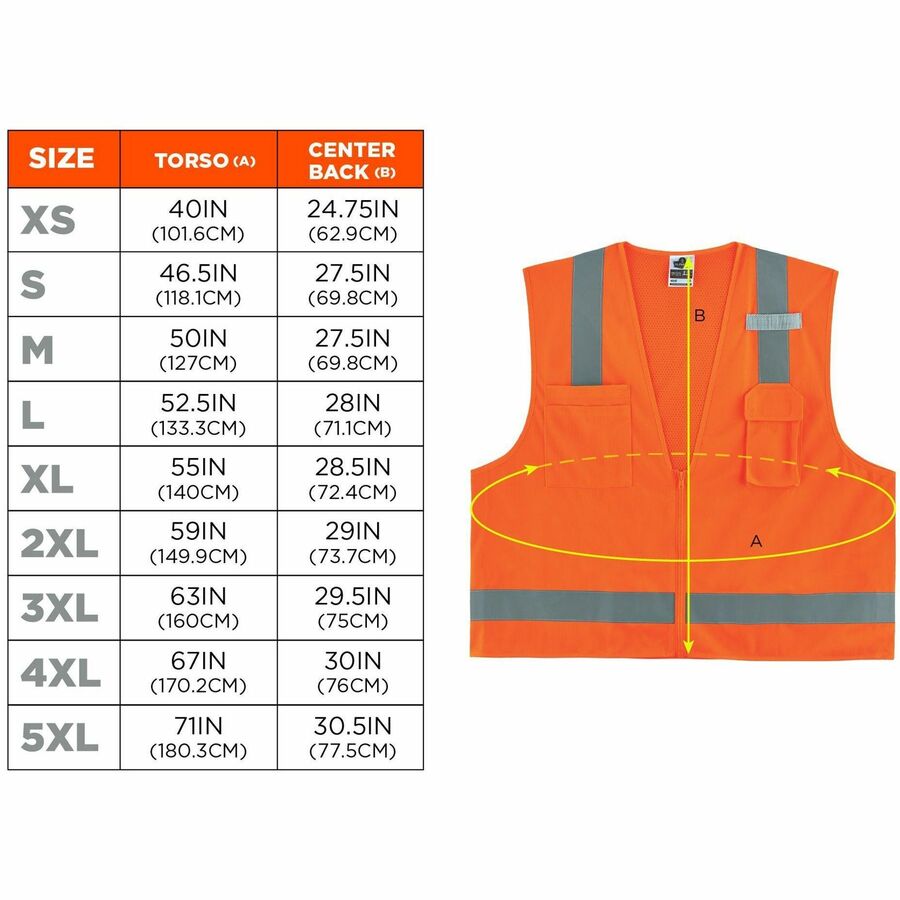Ergodyne GloWear 8249Z Hi-Vis Surveyors Vest - Alternate-Image6