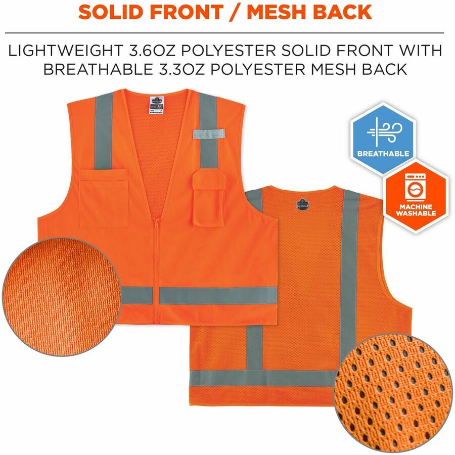 Ergodyne GloWear 8249Z Hi-Vis Surveyors Vest - Alternate-Image3