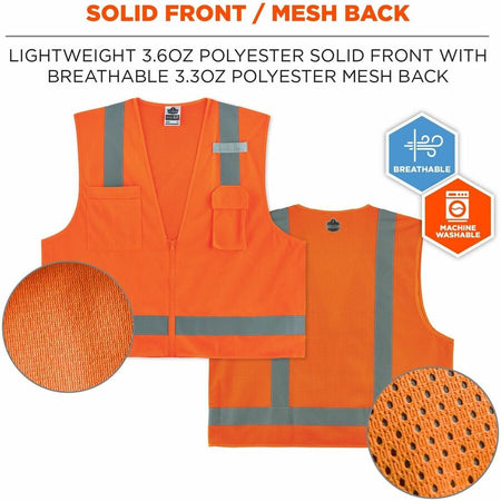 Ergodyne GloWear 8249Z Hi-Vis Surveyors Vest - Alternate-Image3