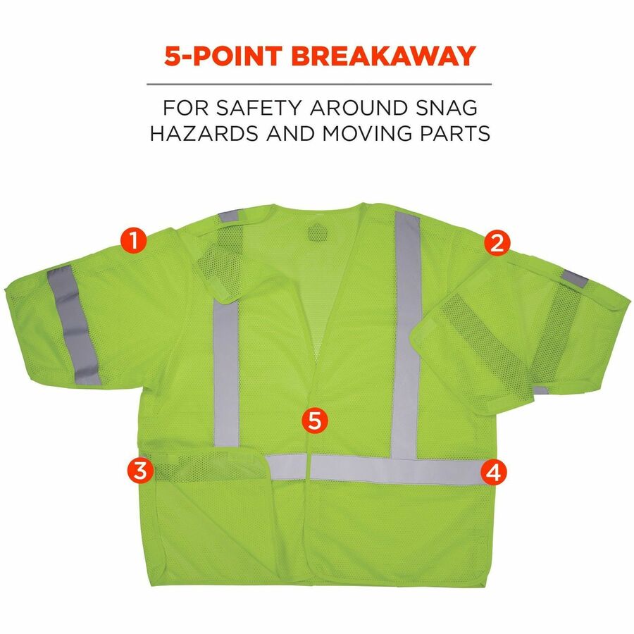 Ergodyne GloWear 8315BA Mesh Hi-Vis Safety Vests - Alternate-Image3