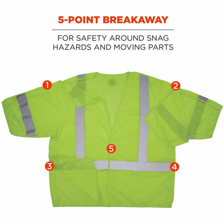 Ergodyne GloWear 8315BA Mesh Hi-Vis Safety Vests - Alternate-Image3