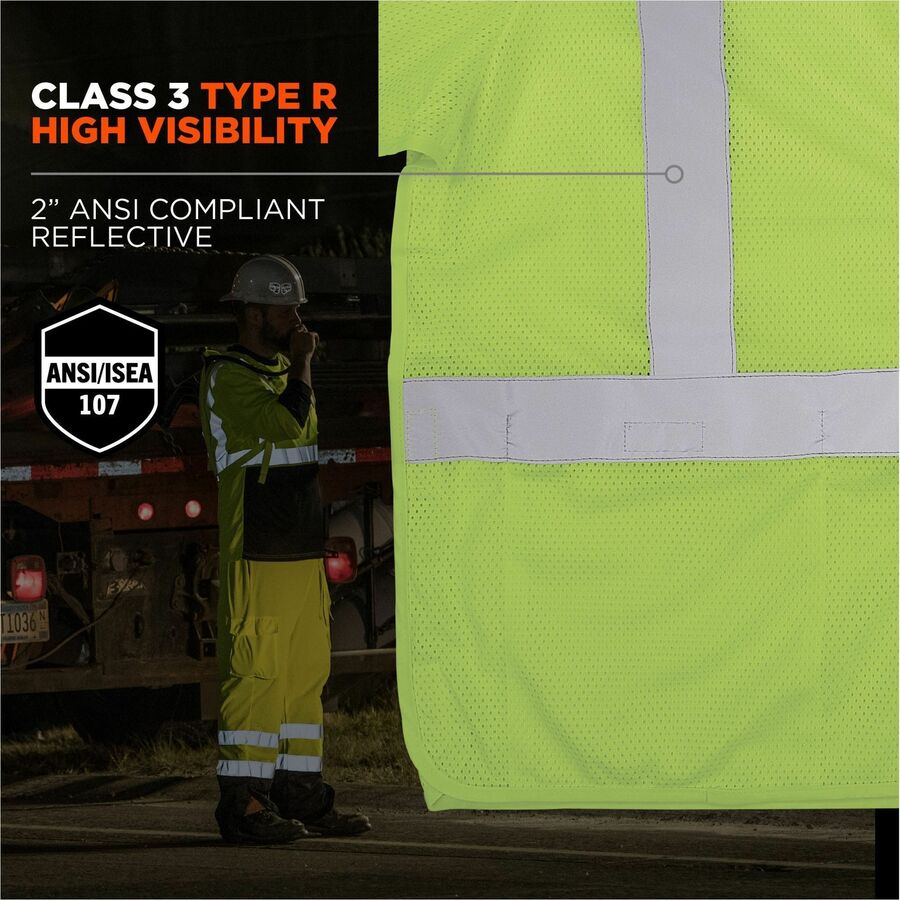 Ergodyne GloWear 8315BA Mesh Hi-Vis Safety Vests - Alternate-Image1