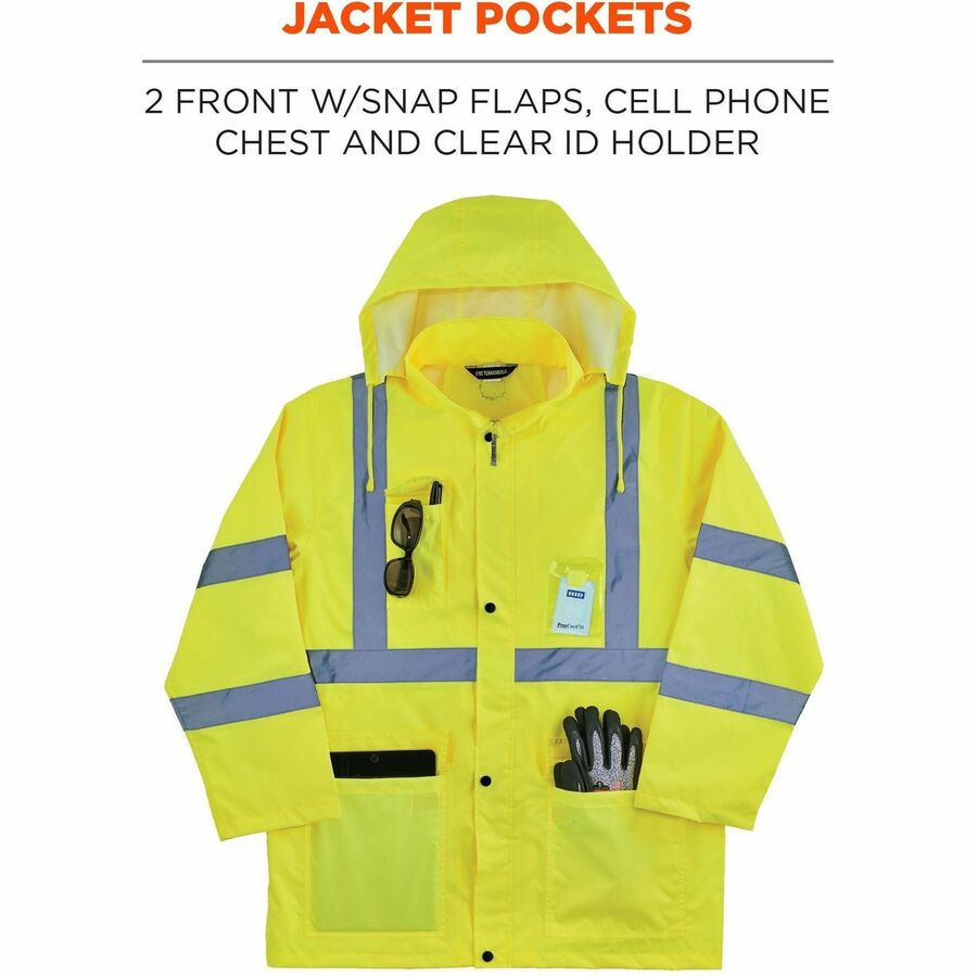 Ergodyne GloWear 8376K Hi-Vis Rain Suit Kits - Alternate-Image3