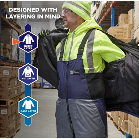 Ergodyne Insulated Freezer Bib Overalls - Alternate-Image7