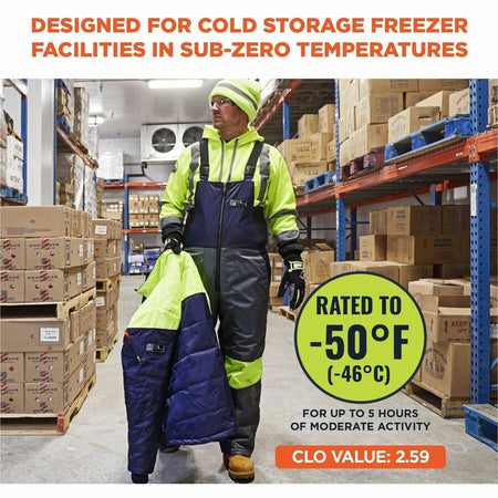 Ergodyne Insulated Freezer Bib Overalls - Alternate-Image1