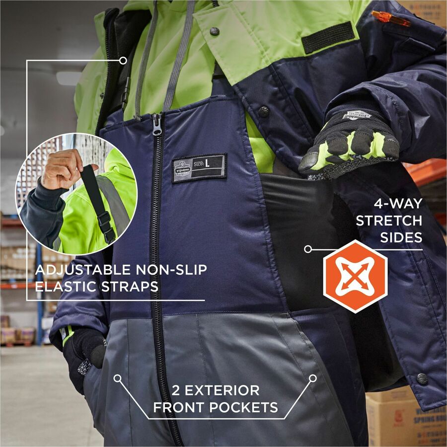 Ergodyne Insulated Freezer Bib Overalls - Alternate-Image5