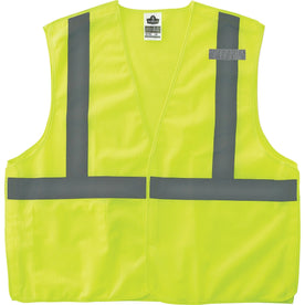 Ergodyne Lime Econo Breakaway Vest - Lightweight Reflective Design - Safety Jackets / Vests