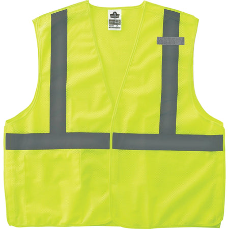 Ergodyne Lime Econo Breakaway Vest - Lightweight Reflective Design - Safety Jackets / Vests