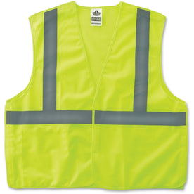 Ergodyne Lime Econo Breakaway Vest - Lightweight Reflective Design - Safety Jackets / Vests