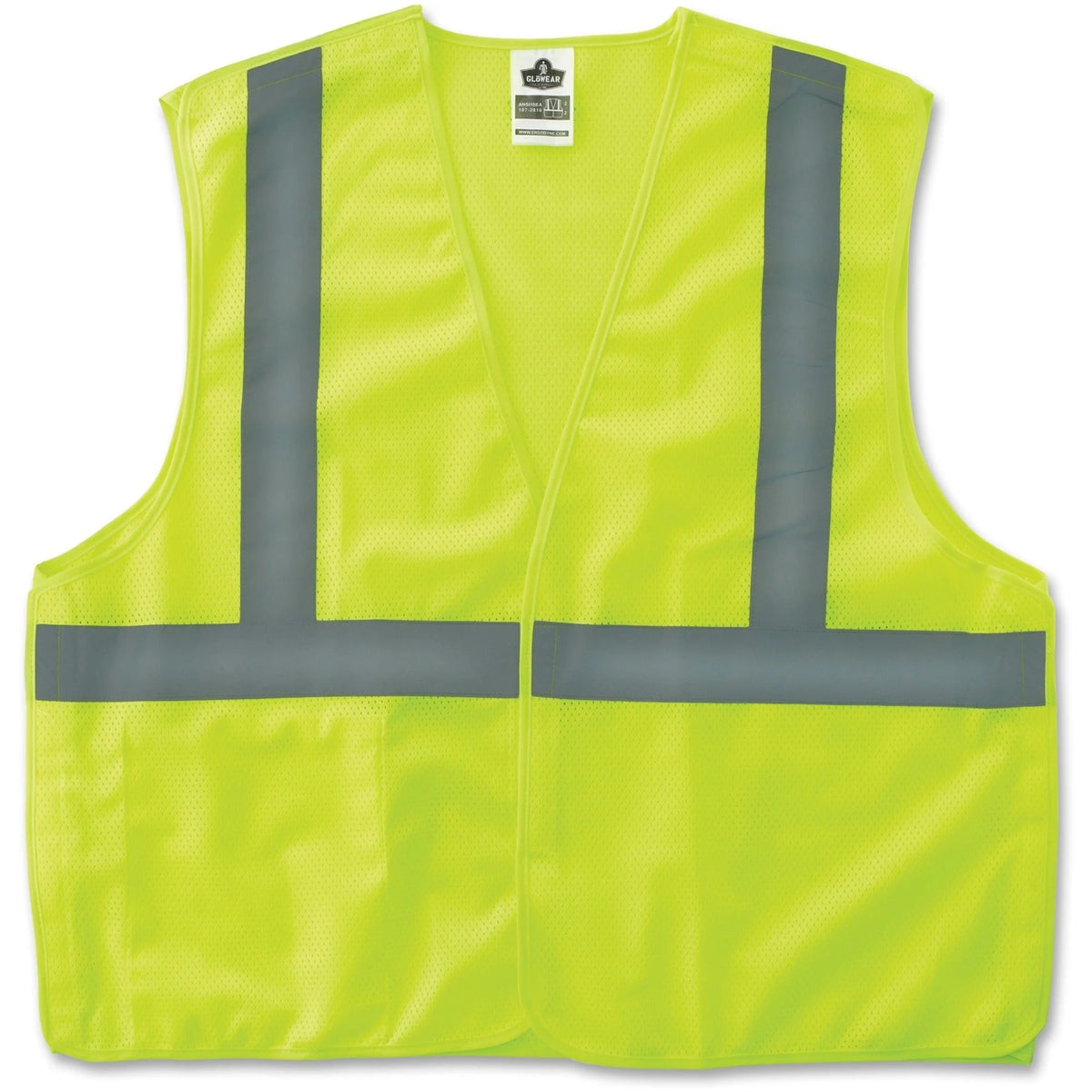 Ergodyne Lime Econo Breakaway Vest - Lightweight Reflective Design - Safety Jackets / Vests